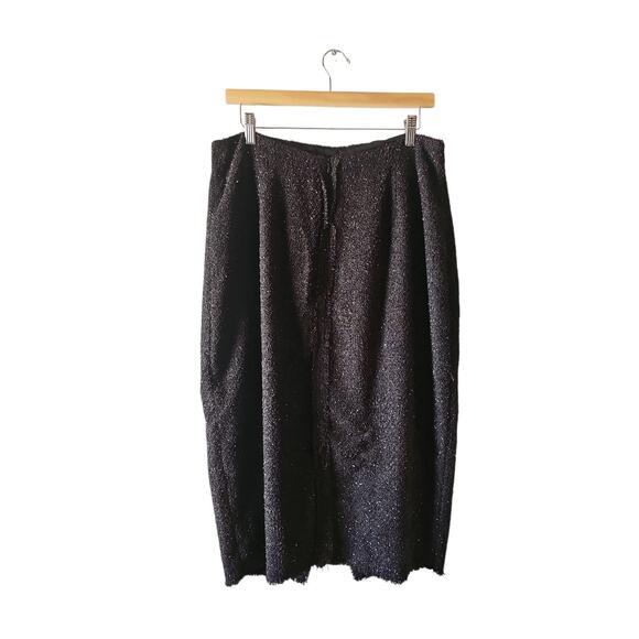 Pomander Place Tweed Laurelle Midi Skirt black sz XL 14 new with tags $149 WS52 - Picture 6 of 10
